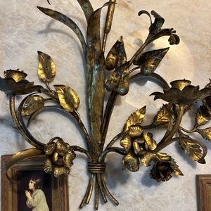 Vintage Italian Candle Wall Sconce